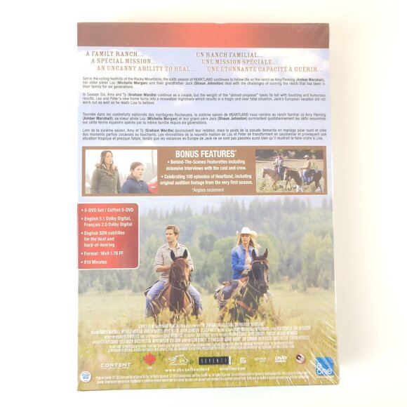 Heartland Season 6 DVD 2013 5 Disc Set Canadian Edition New Sealed - Picture 4 of 10